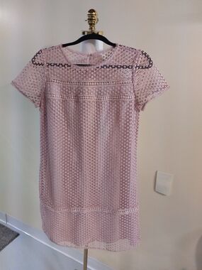 Ann Taylor Pink Lace Party Dress